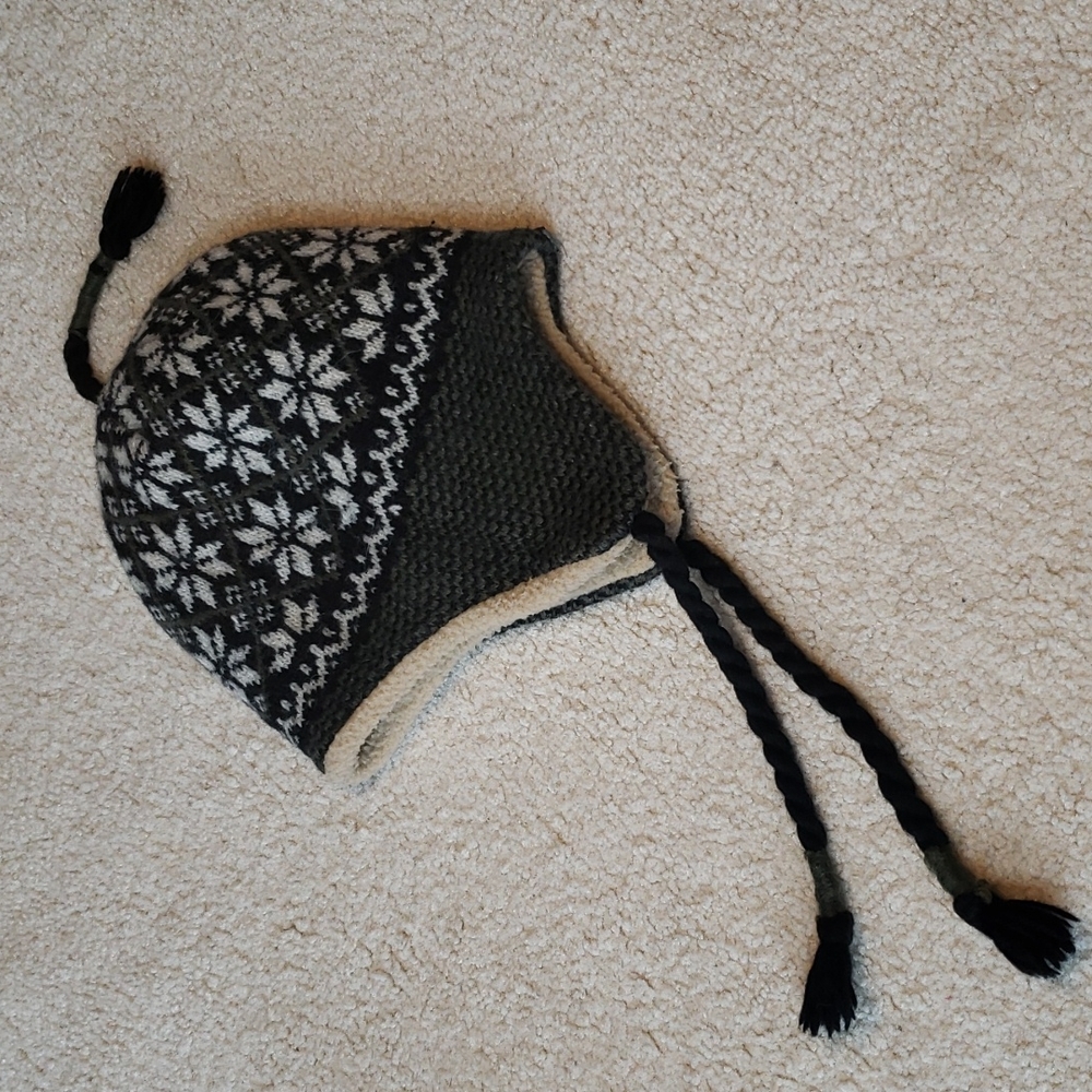 REI Ear Flap Knit Beanie Hat